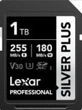  Thẻ nhớ SD Lexar Professional Silver Plus UHS-I U3 64gb / 128gb / 256 / 512gb / 1TB ( 255Mb-180Mb ) 