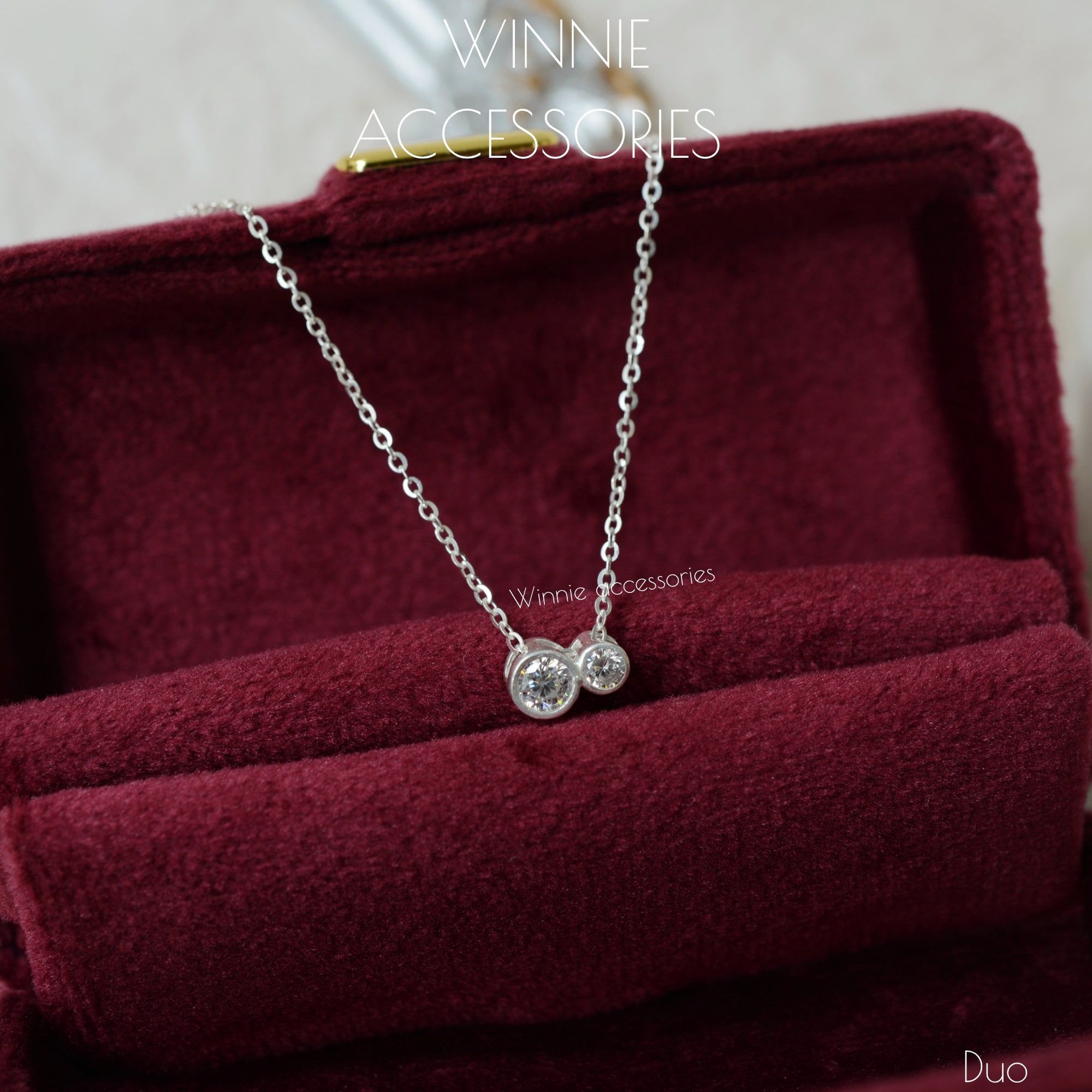  Charm Dây chuyền Bạc S925 Duo (Không kèm dây) 