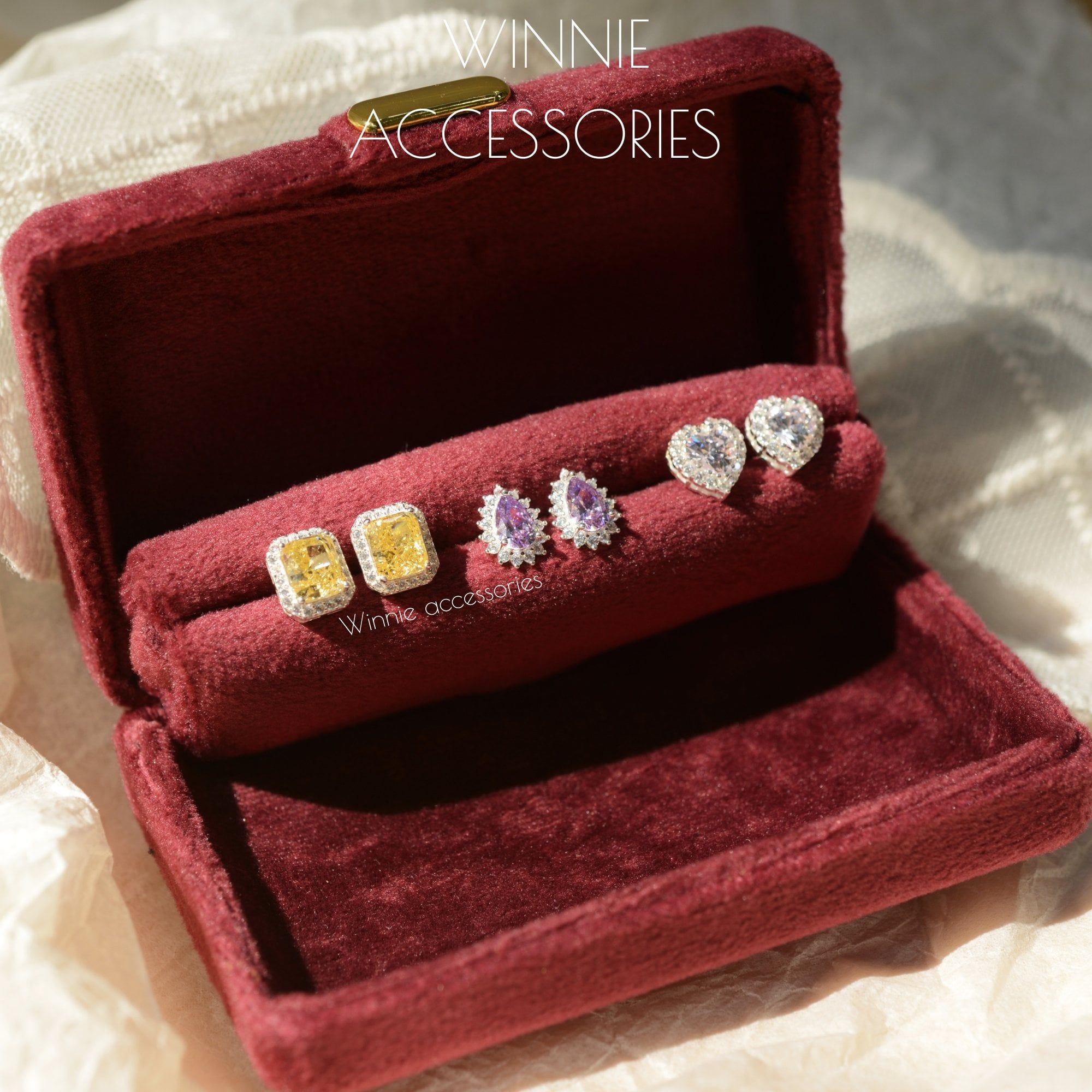  Hoa tai Bạc S925 Lilac Babe 