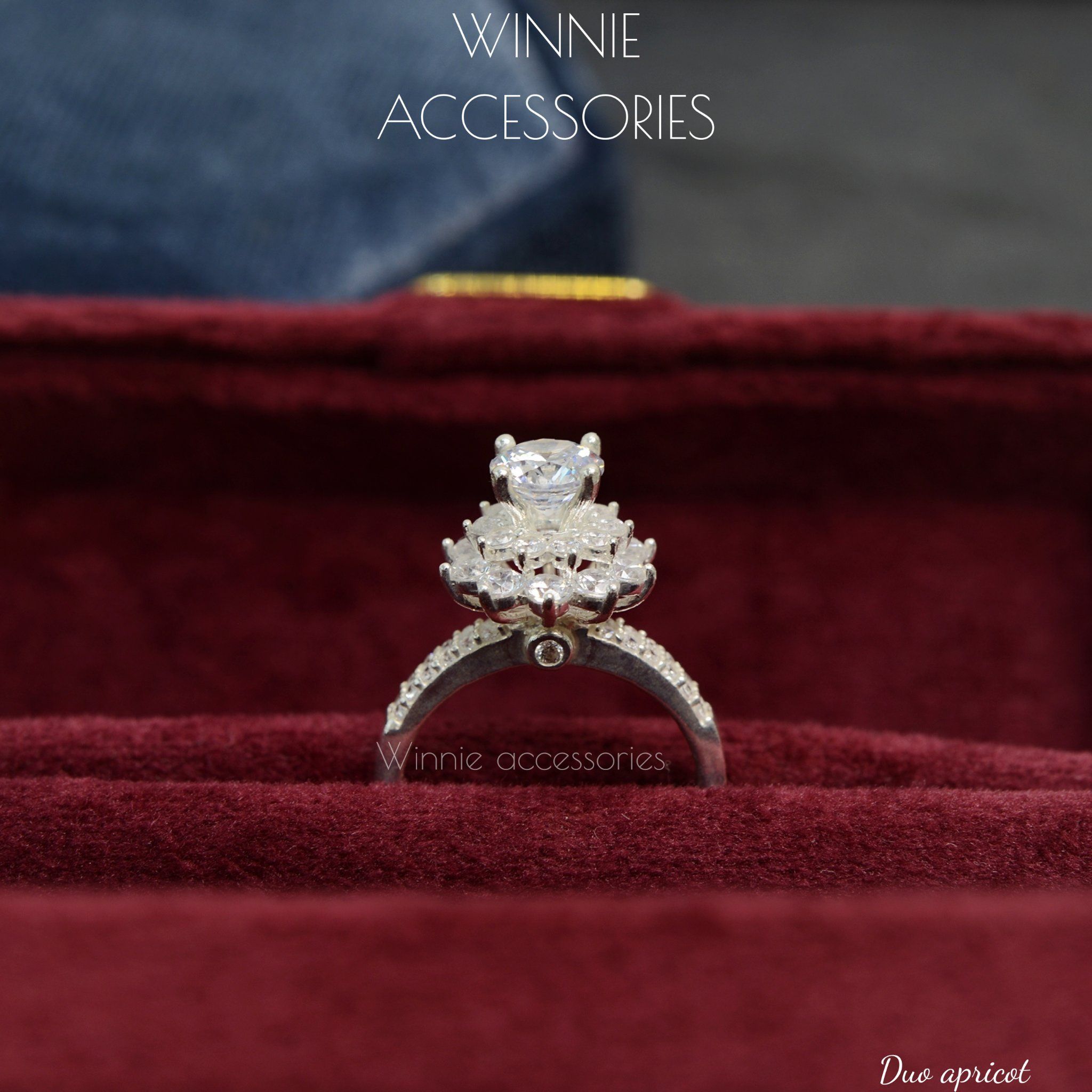  Nhẫn Bạc S925 Duo Apricot 