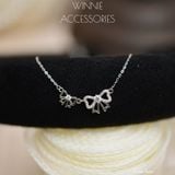  Dây chuyền Bạc S925 Twin Bow 