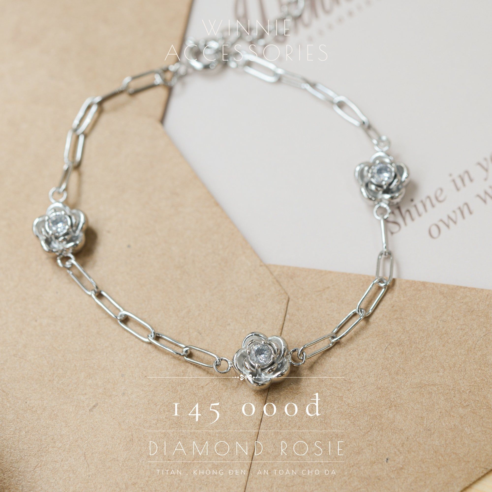  Lắc tay Titan Diamond rosie B 
