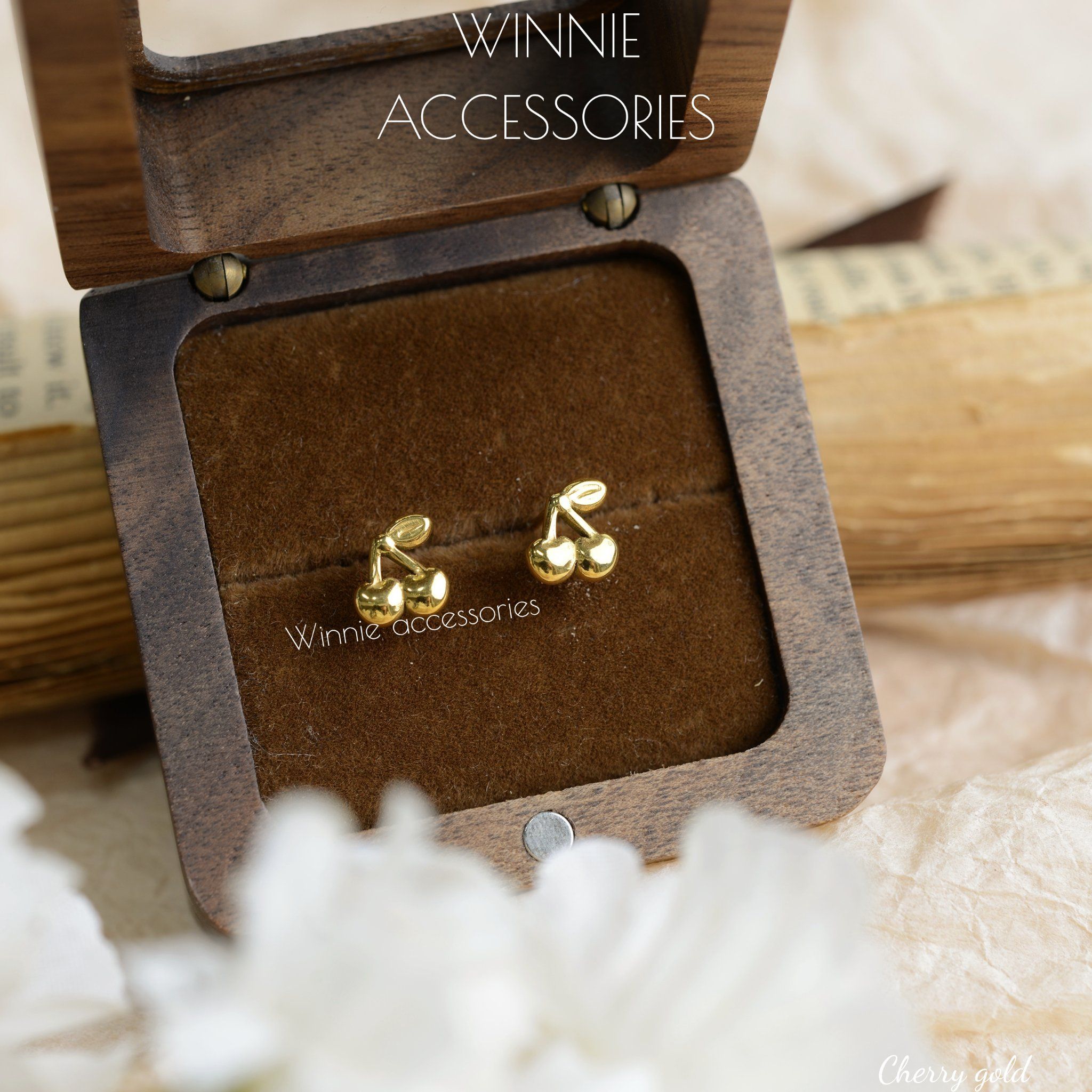  Hoa tai Titan Cherry Gold 