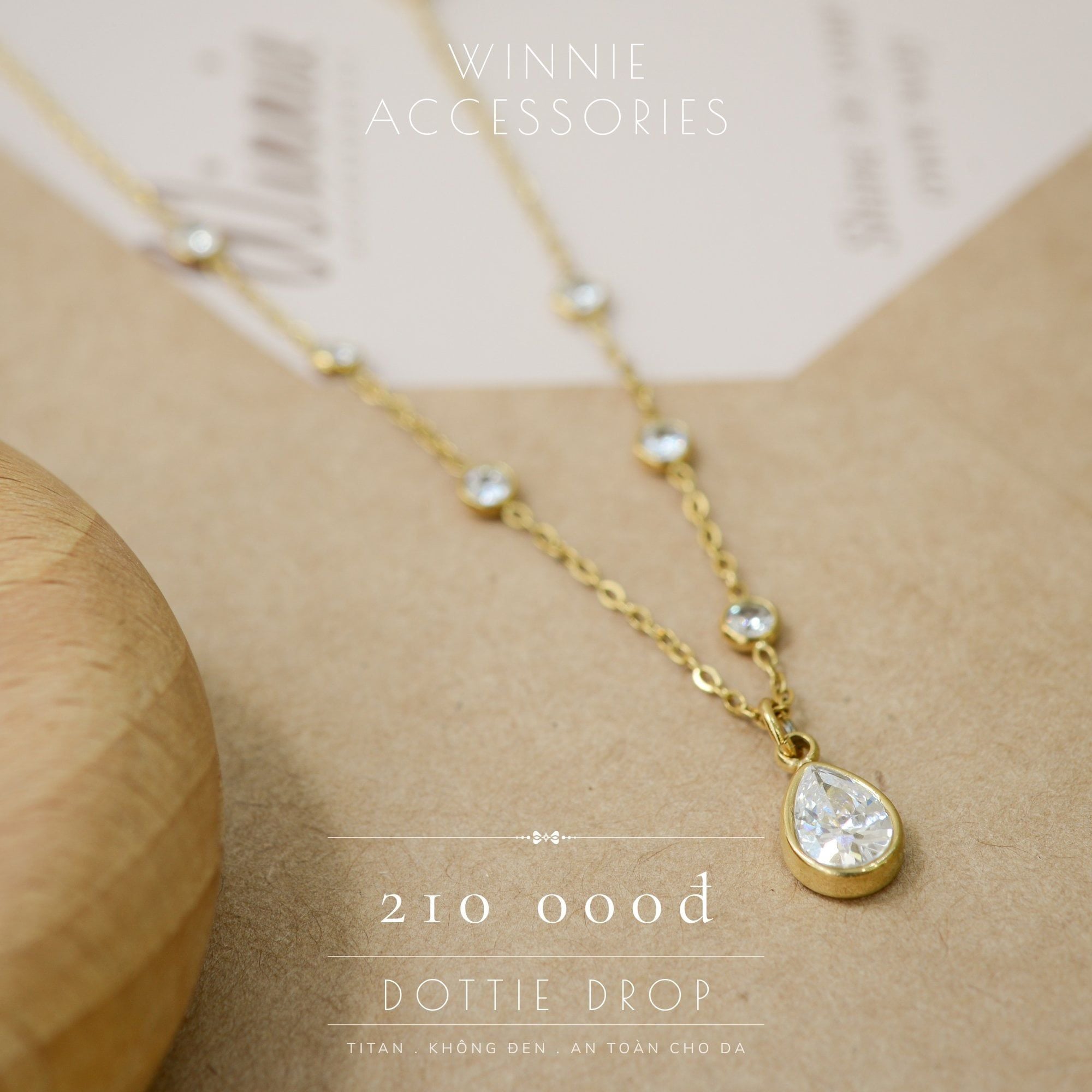  Dây chuyền Titan Dottie drop 