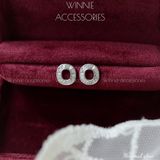  Hoa tai Bạc S925 Minimal glow (Đã xi kim) 