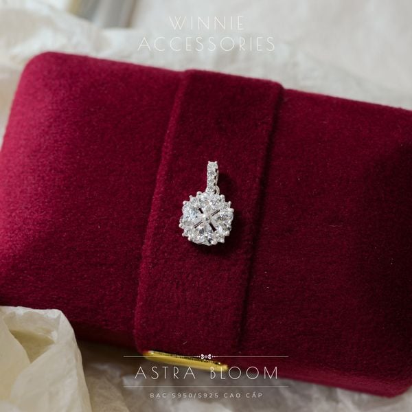  Charm Dây chuyền Bạc S925 Astra bloom (Không kèm mặt) 