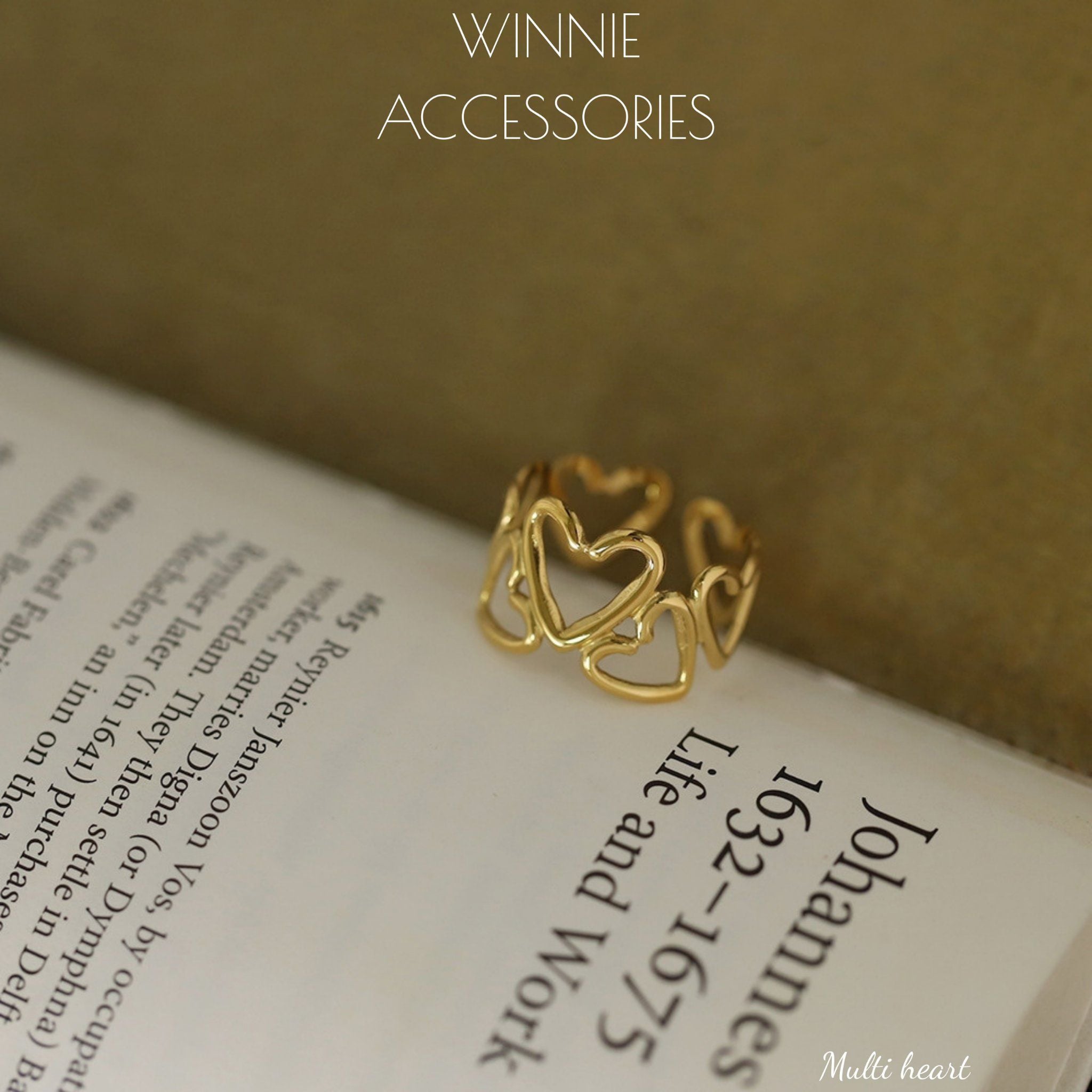  Nhẫn Titan Multi Heart 