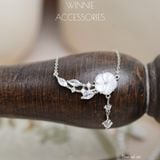  Dây chuyền Bạc S925 Hoa xà cừ 