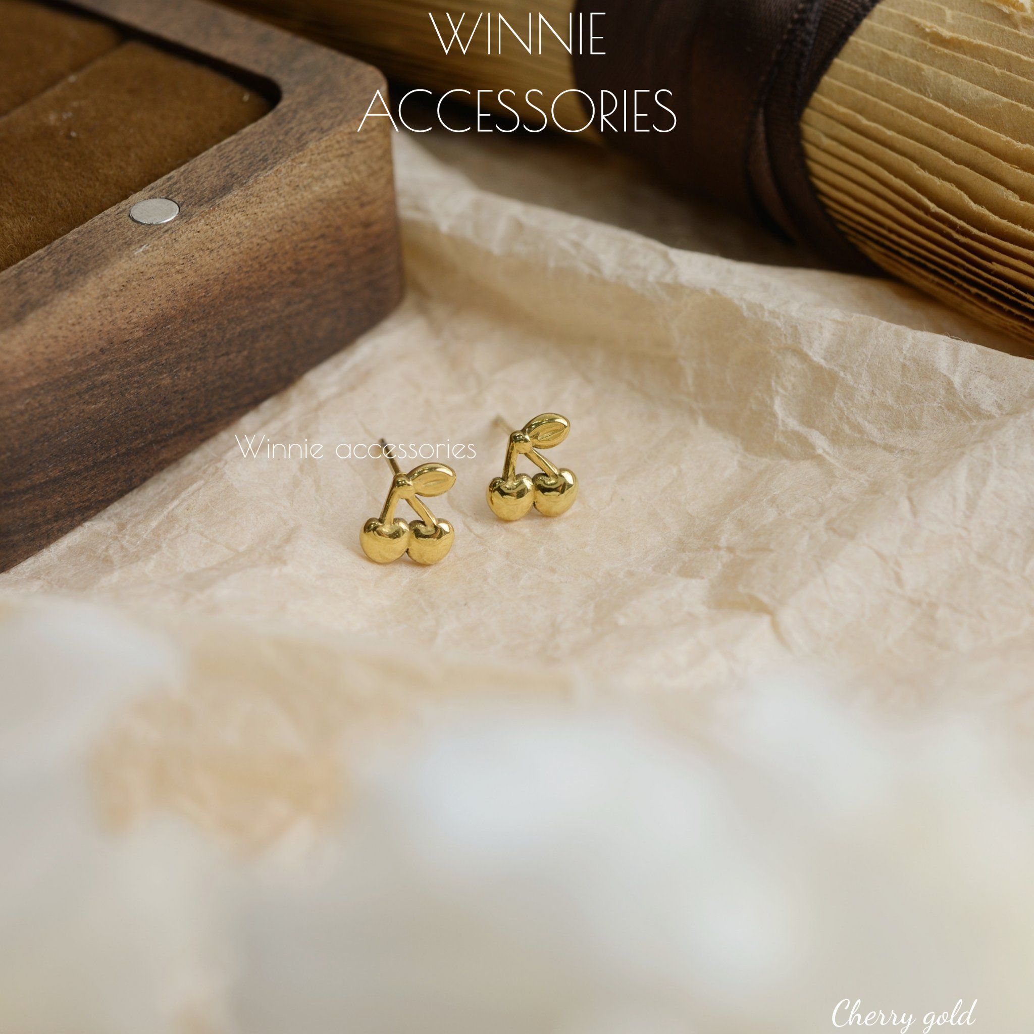  Hoa tai Titan Cherry Gold 