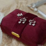  Hoa tai Bạc S925 Safety Pin 