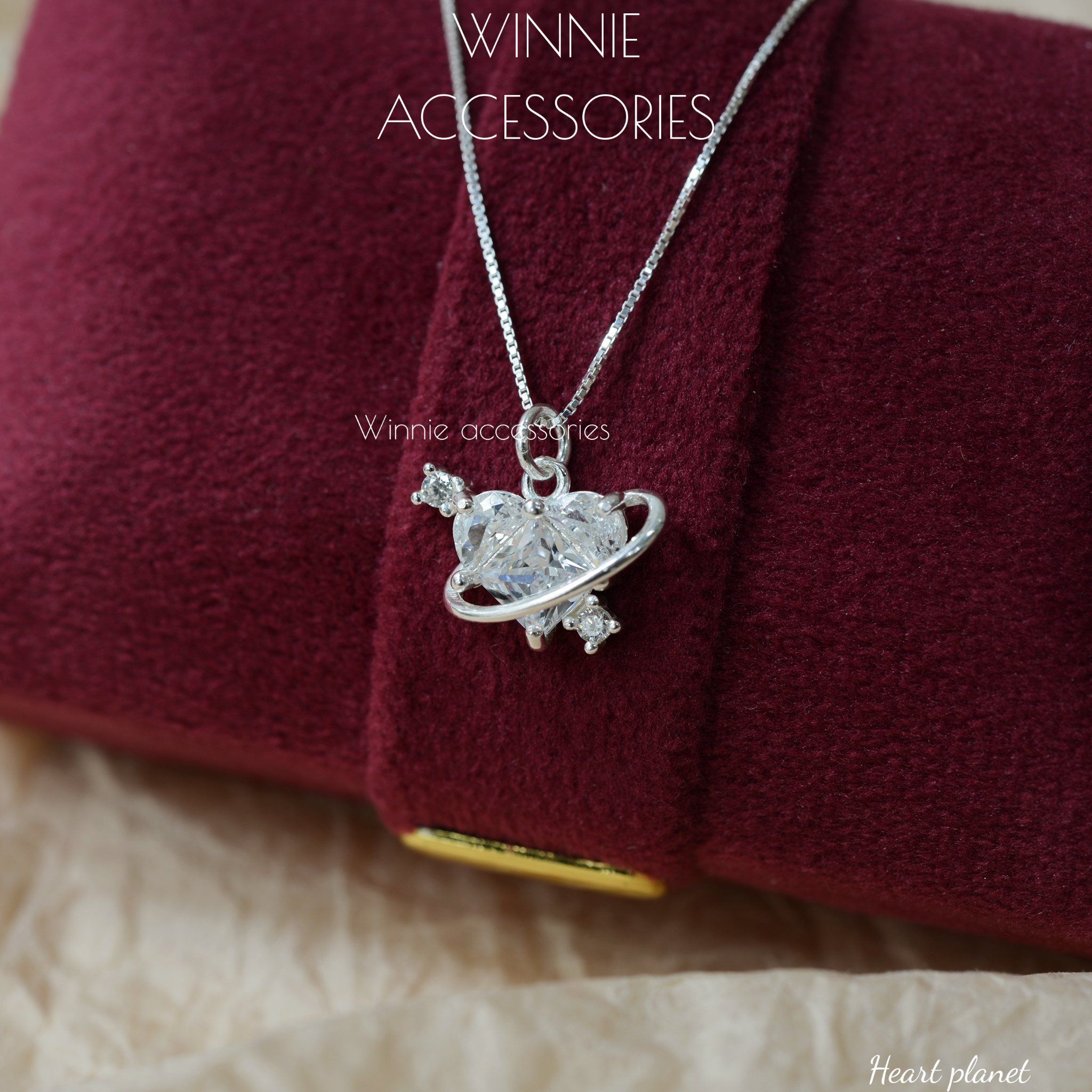  Dây chuyền Bạc S925 Heart planet 