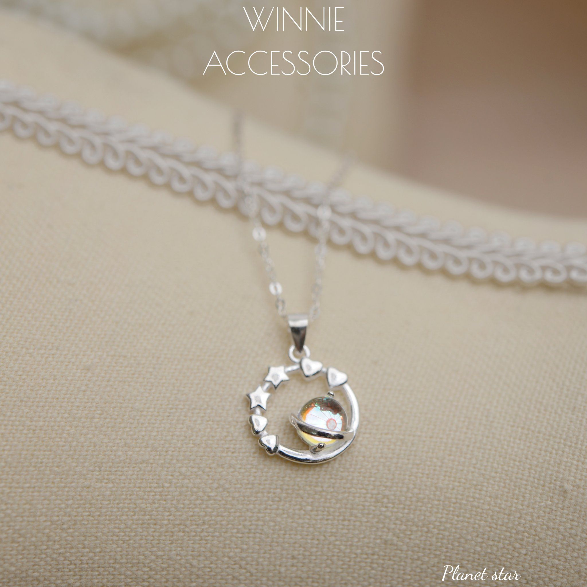  Dây chuyền Bạc S925 Planet Star 