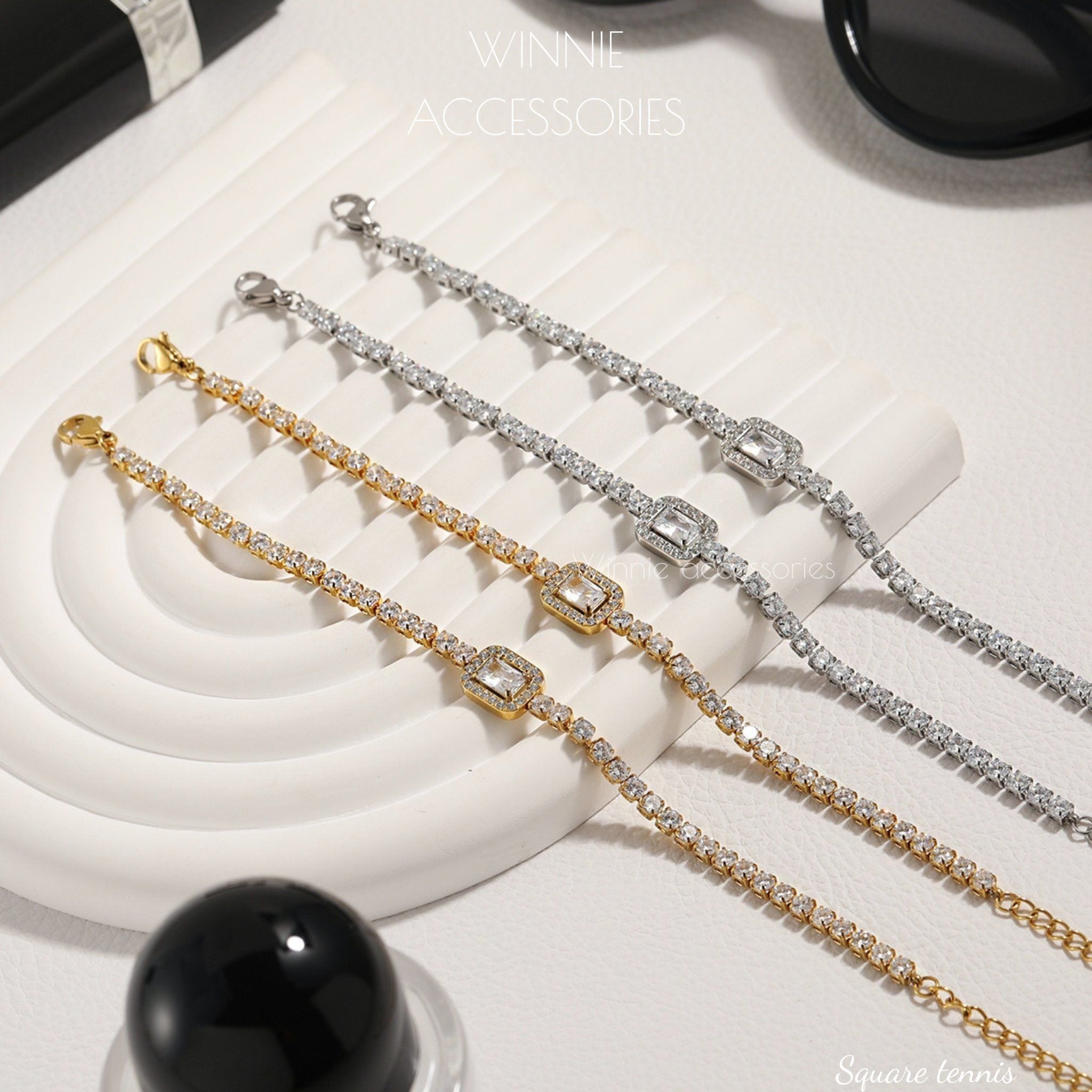  Lắc tay Titan Square Tennis 