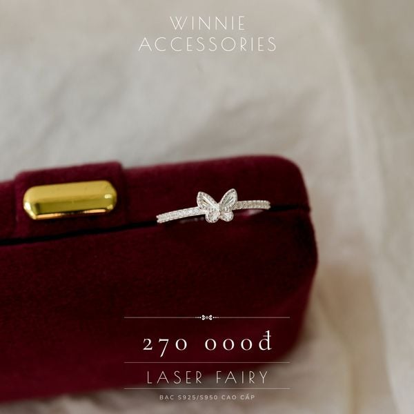  Nhẫn Bạc S925 Laser Fairy 