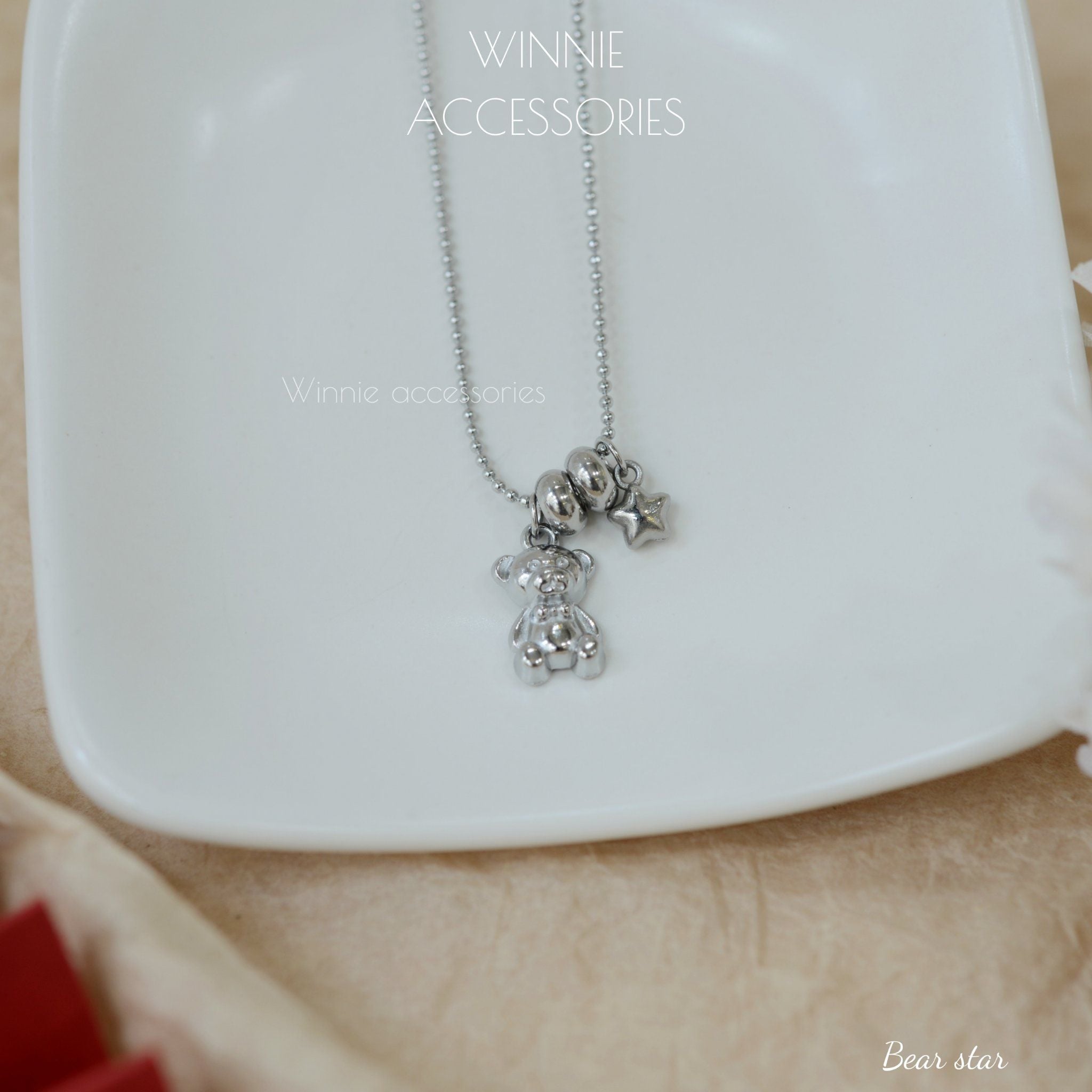  Dây chuyền Titan Bear Star 