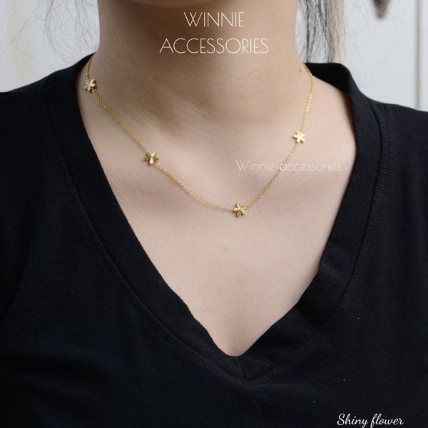  Dây chuyền Titan Shiny Flower 