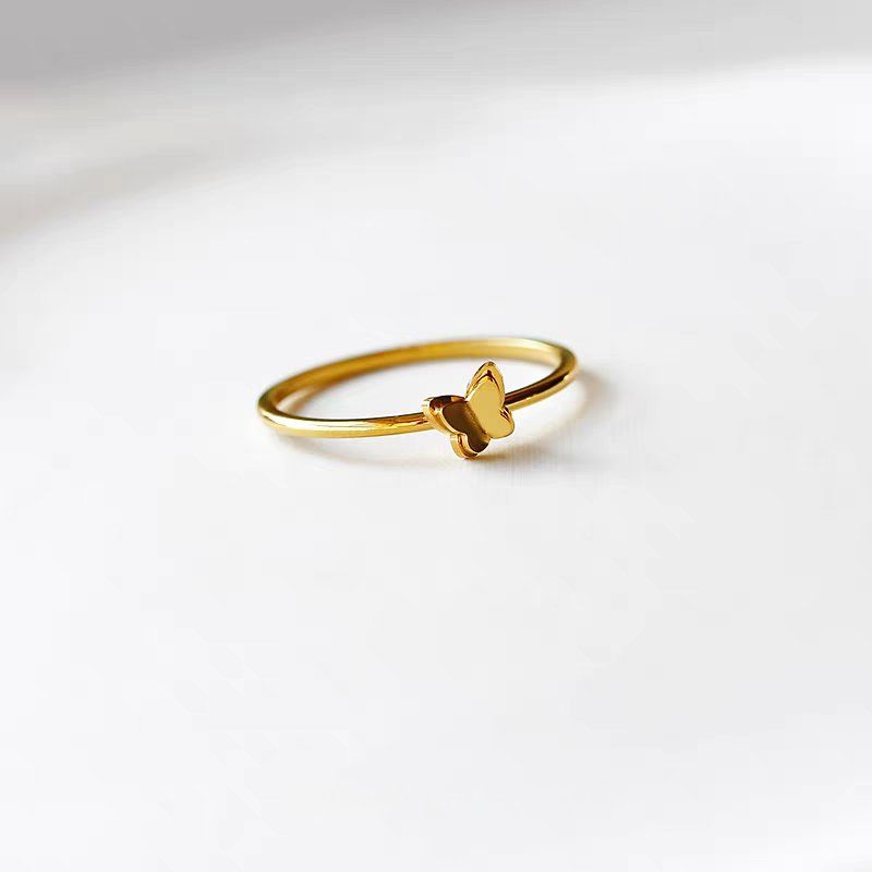  Nhẫn titan tiny Butterfly 