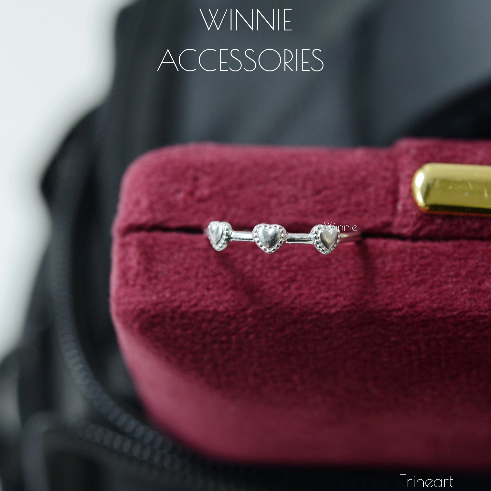  Nhẫn Bạc S925 Triheart 