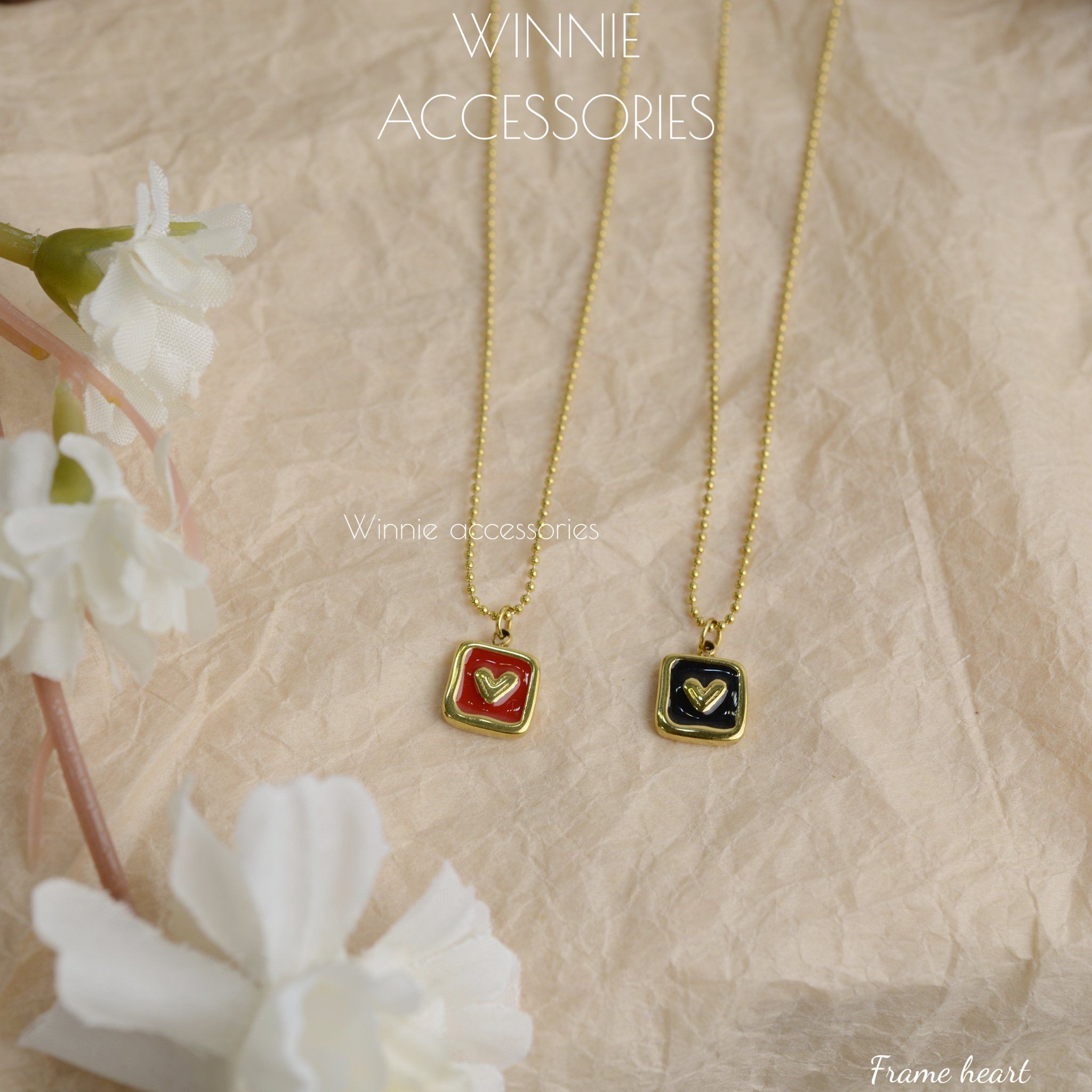  Dây chuyền Titan Frame heart 