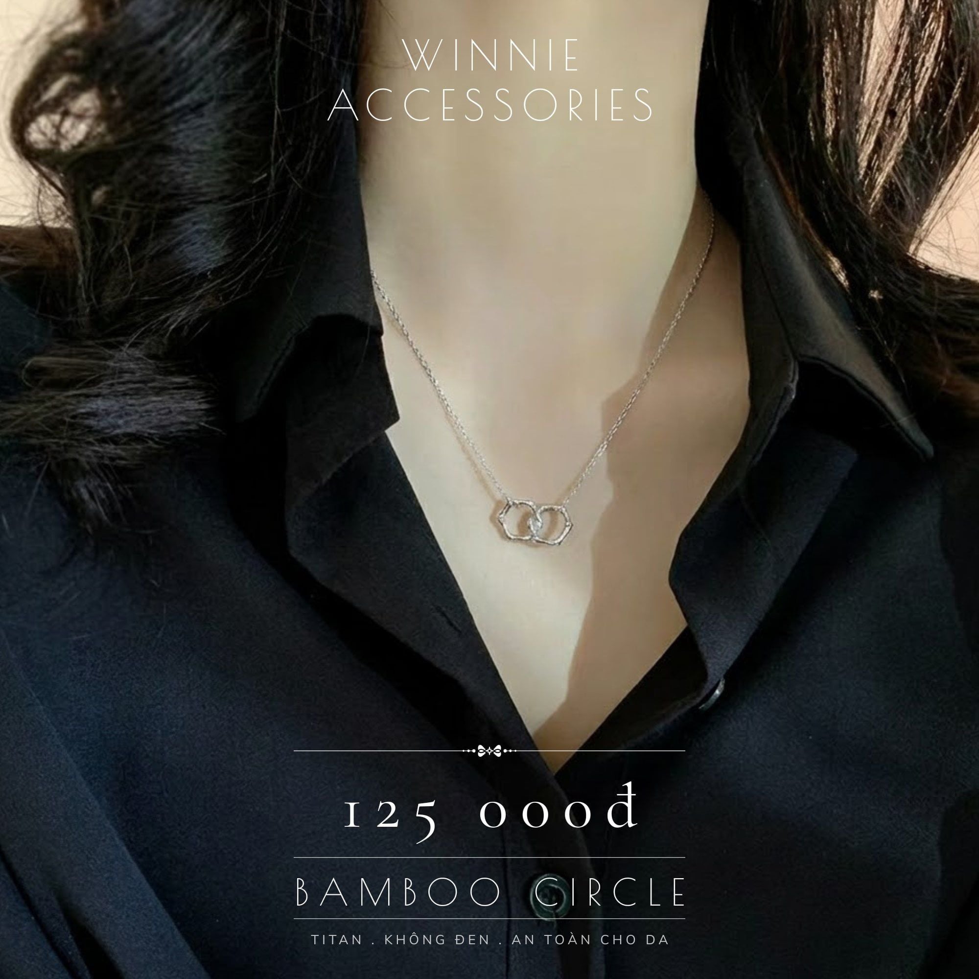 Dây chuyền Titan Bamboo Circle B 