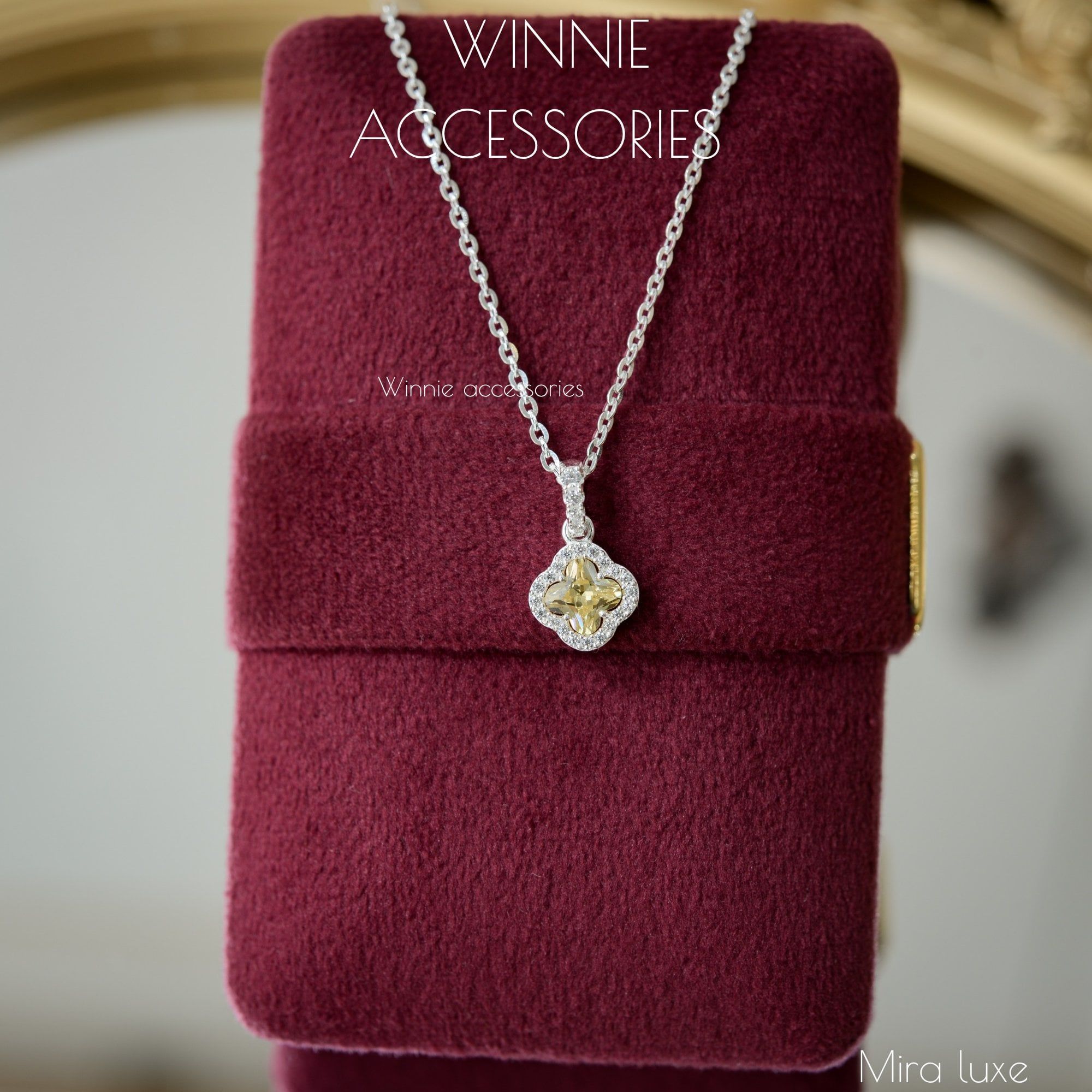  Charm Dây chuyền Bạc S925 Mira Luxe (ko kèm dây) 