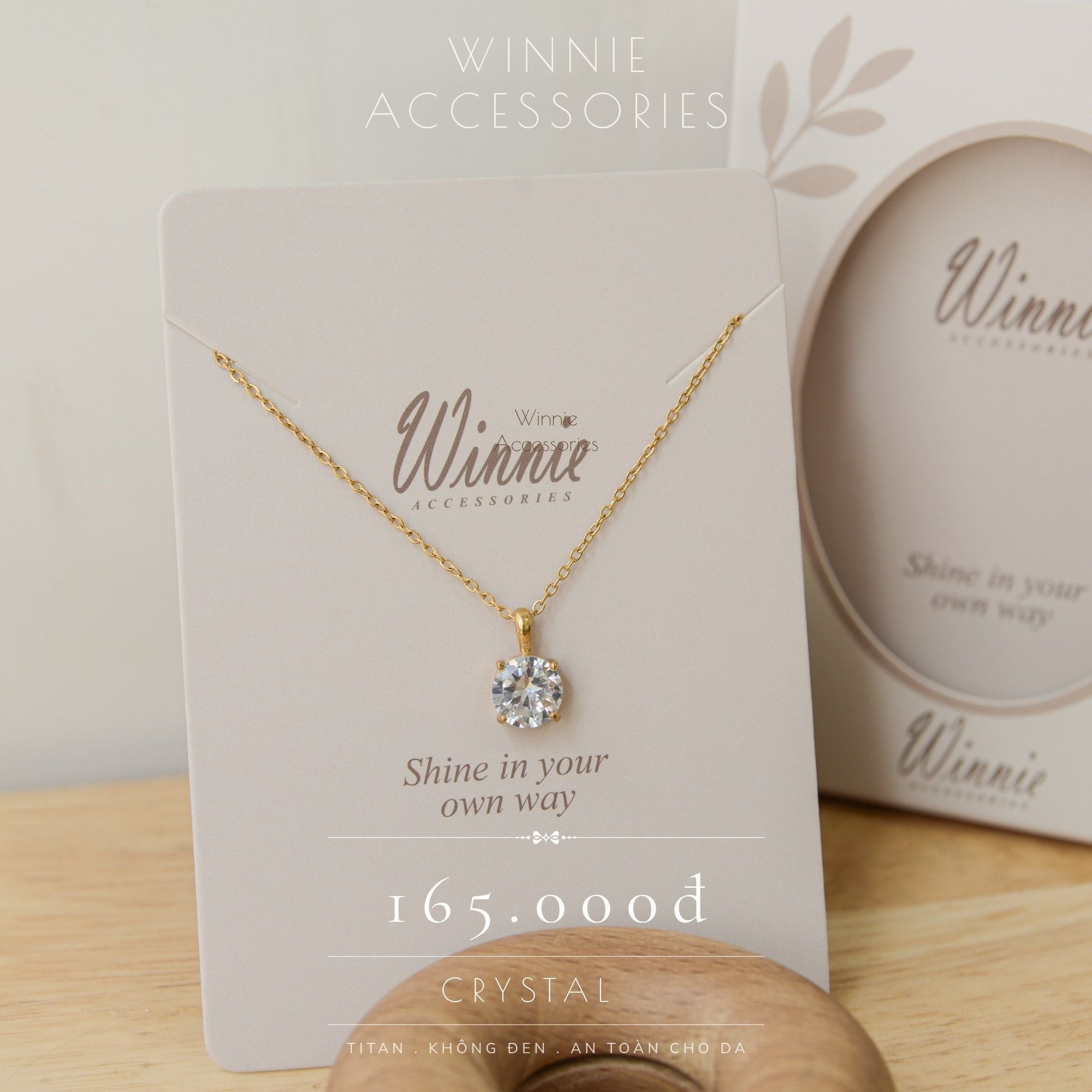  Dây chuyền Titan Crystal VG 