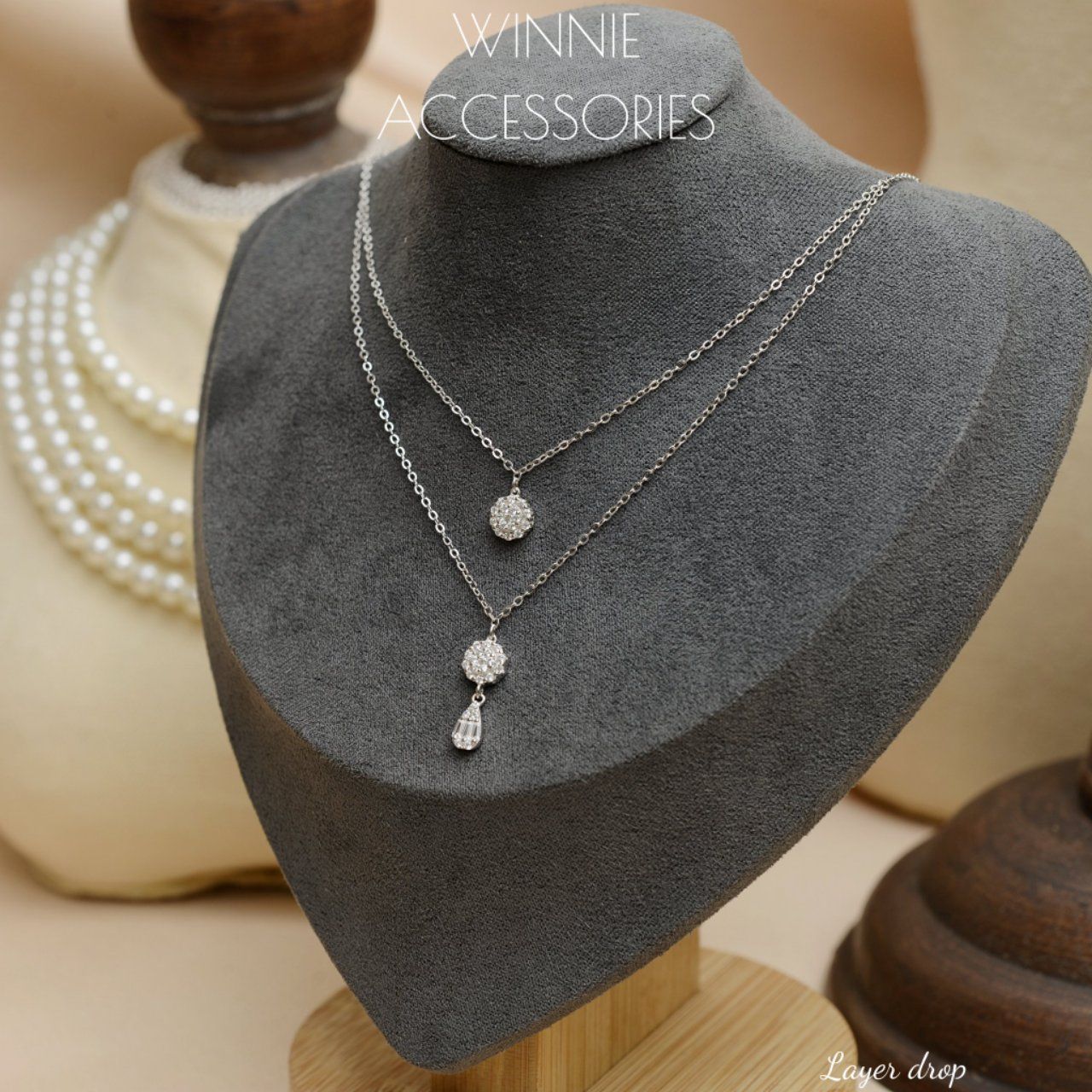  Dây chuyền Bạc S925 Layer Drop (Xi Kim) 