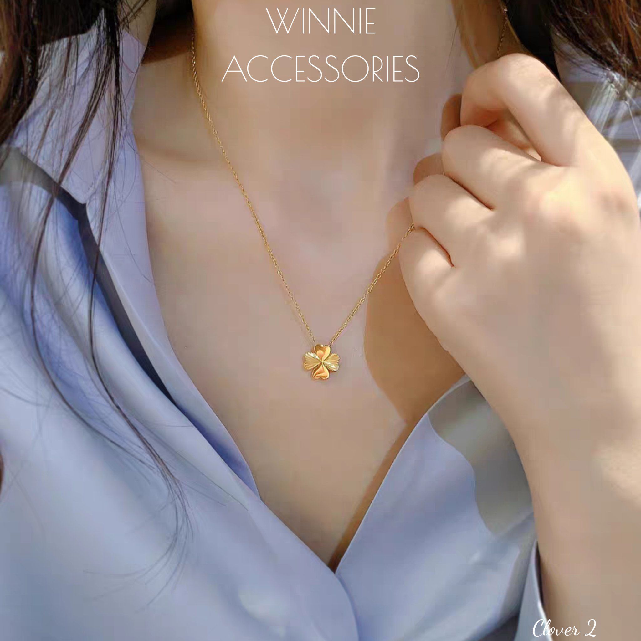  Dây chuyền titan Clover 2 