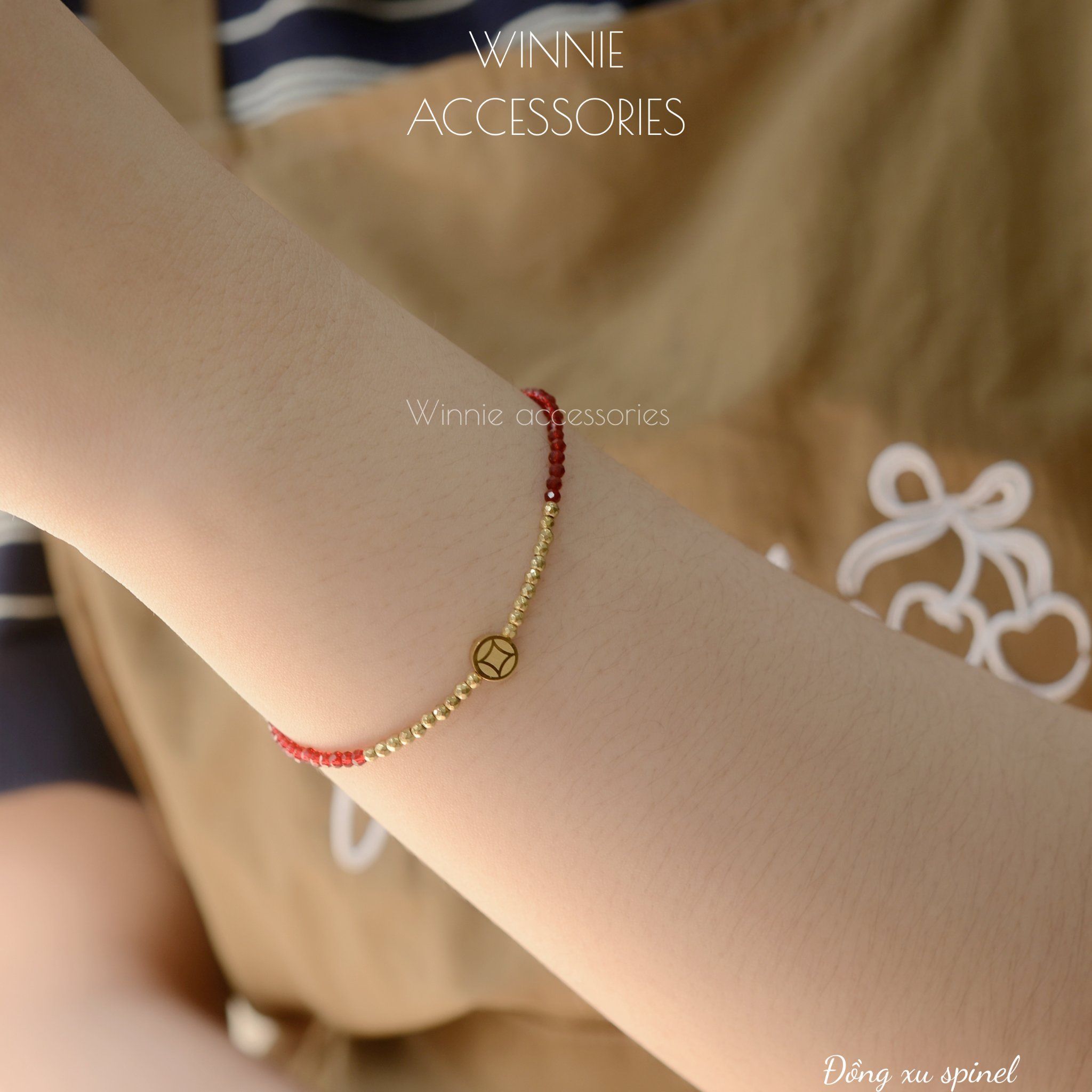  Lắc tay Titan Đồng Xu Spinel 