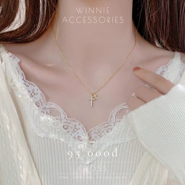  Dây chuyền Titan Cross VG 