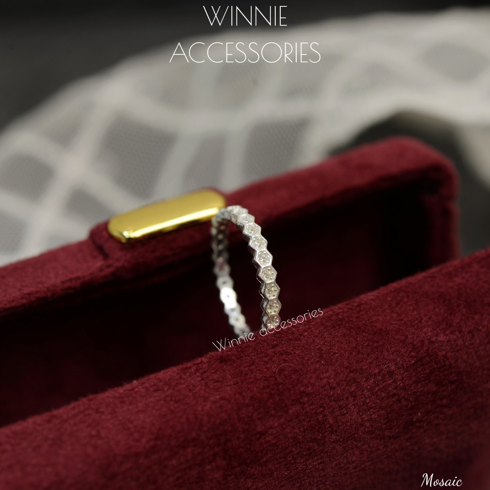  Nhẫn Bạc S925 Mosaic 