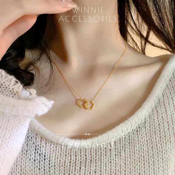  Dây chuyền Titan Bamboo Circle VG 