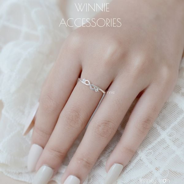  Nhẫn Bạc S925 Infinity trơn 