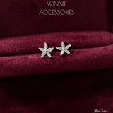  Hoa tai Bạc S925 Mini hoa 