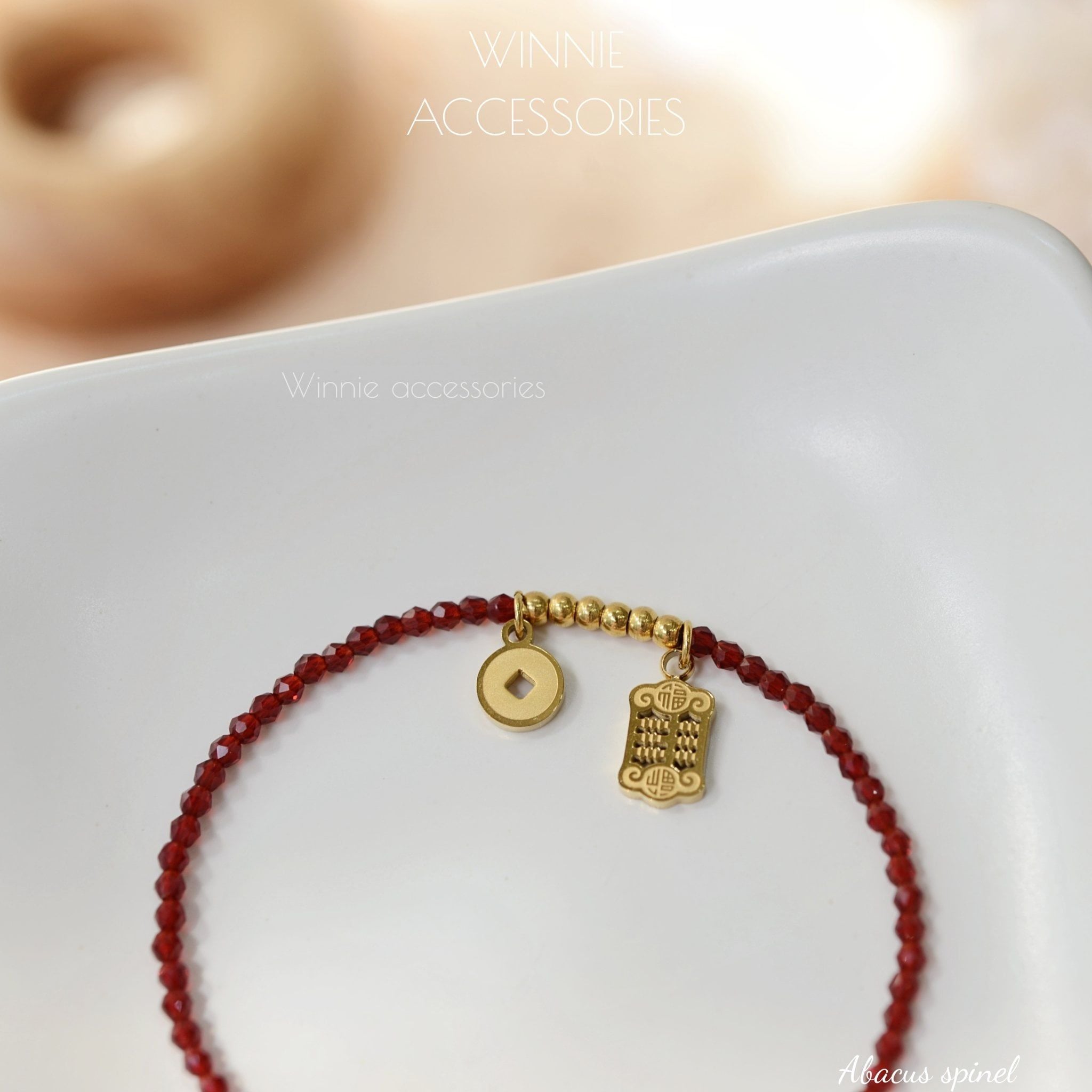  Lắc tay Titan Abacus Spinel 