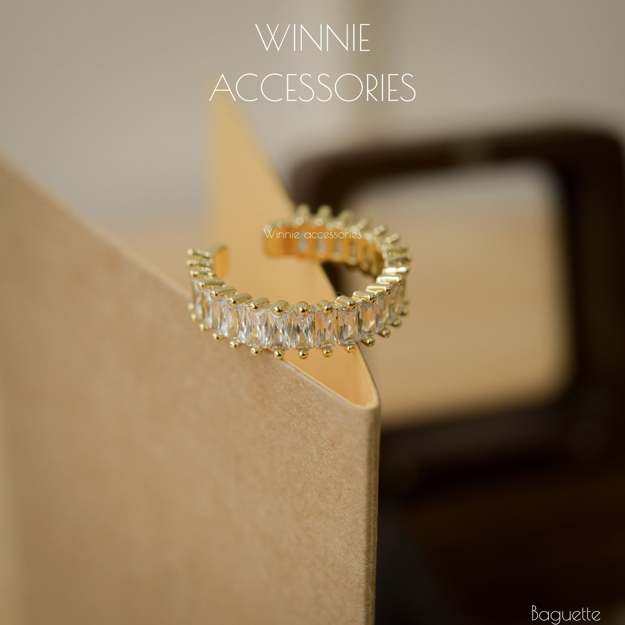  Nhẫn Titan Baguette 