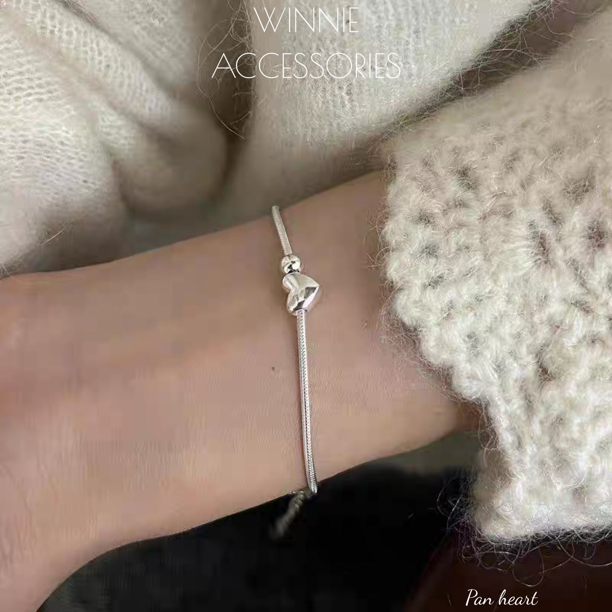  Lắc tay Bạc S925 Pan heart 