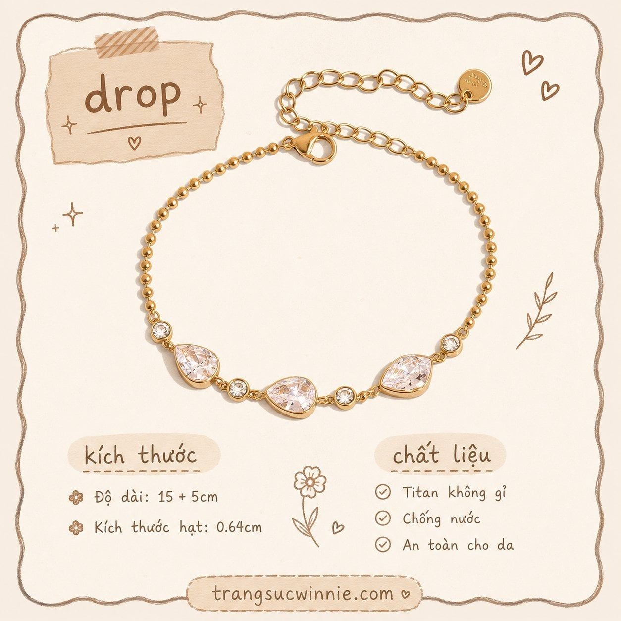 Lắc tay Titan Drop 