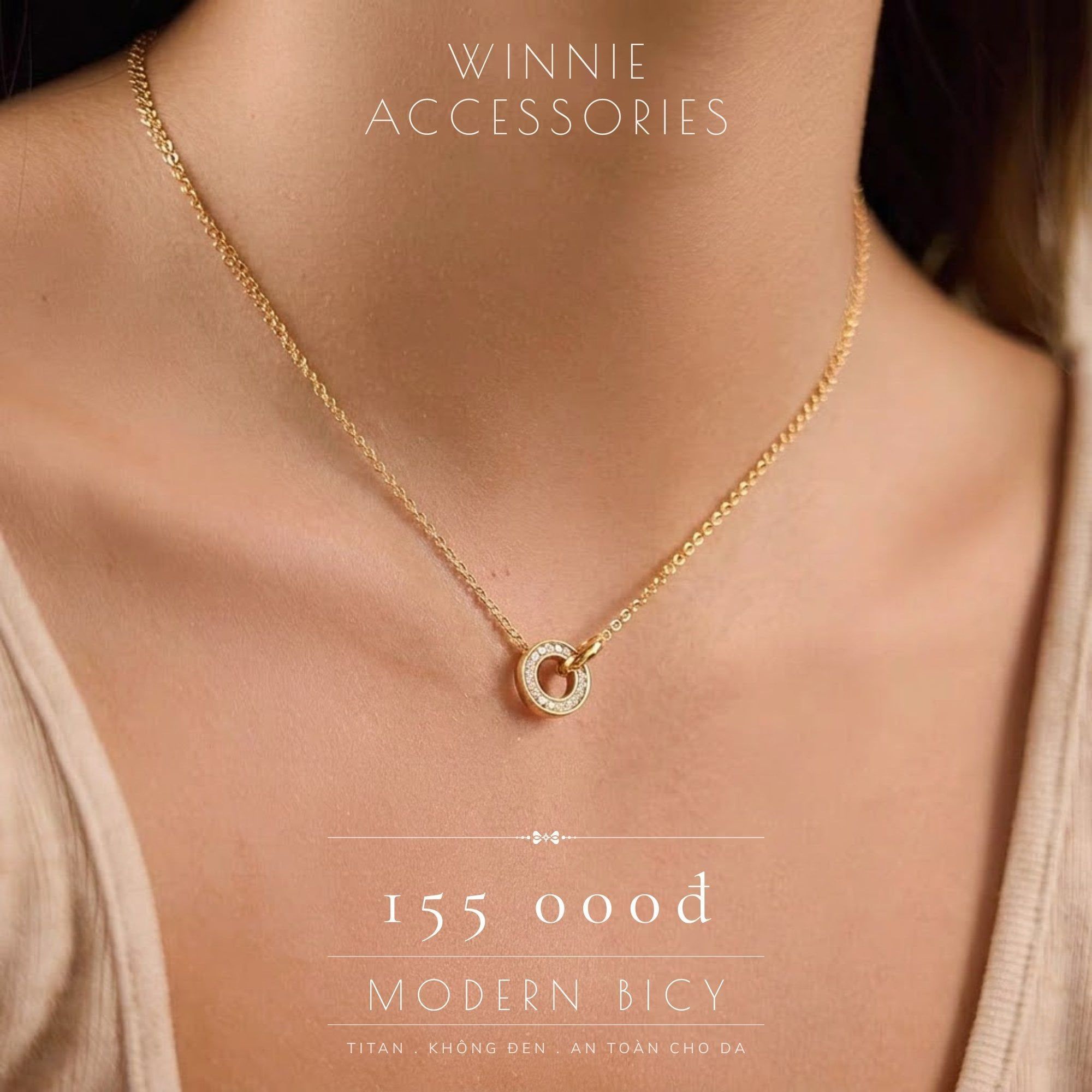  Dây chuyền Titan Modern Bicy 