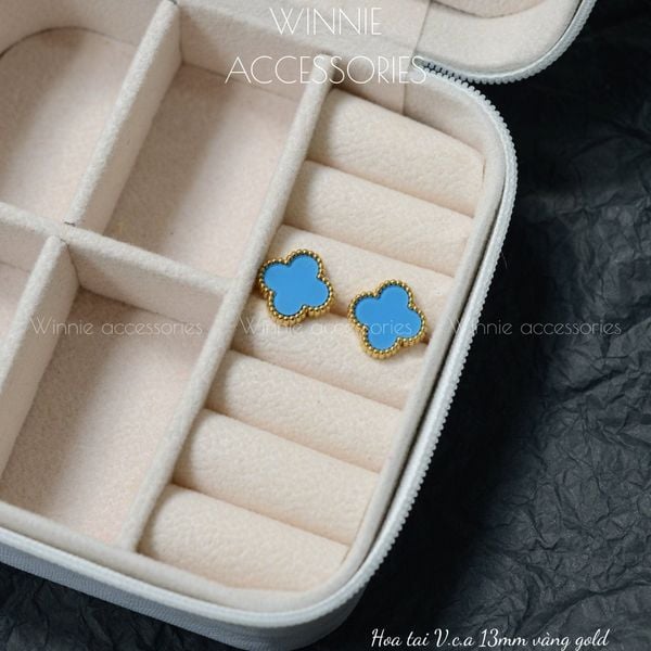  Hoa tai Titan VCA xanh dương 