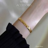  Vòng tay Titan Crystal bản 6mm 