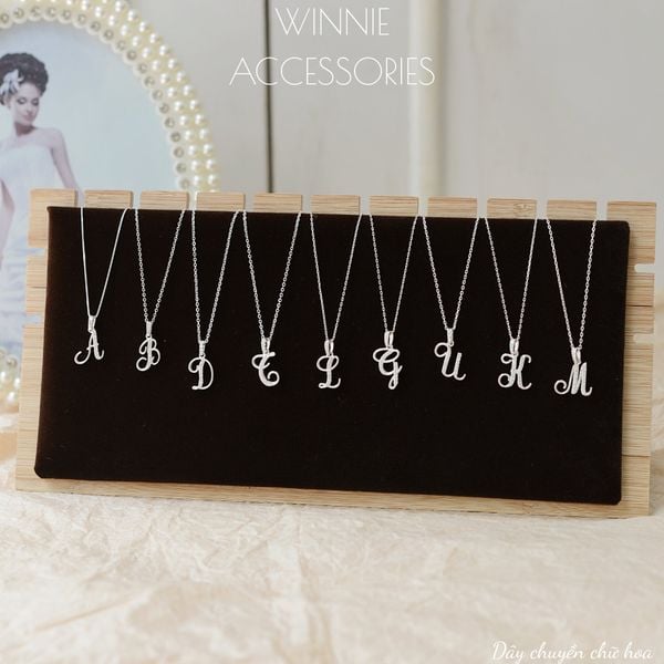  Dây chuyền Bạc S925 Chữ hoa 