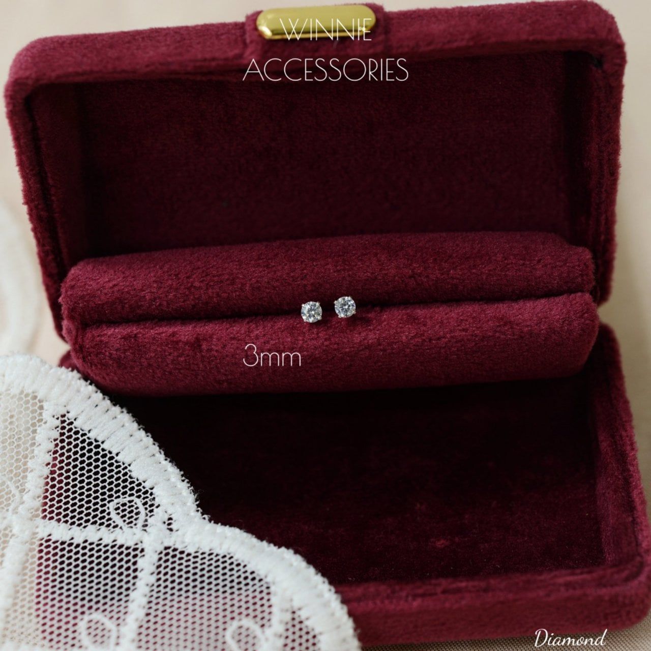  Hoa tai Bạc S925 Diamond 