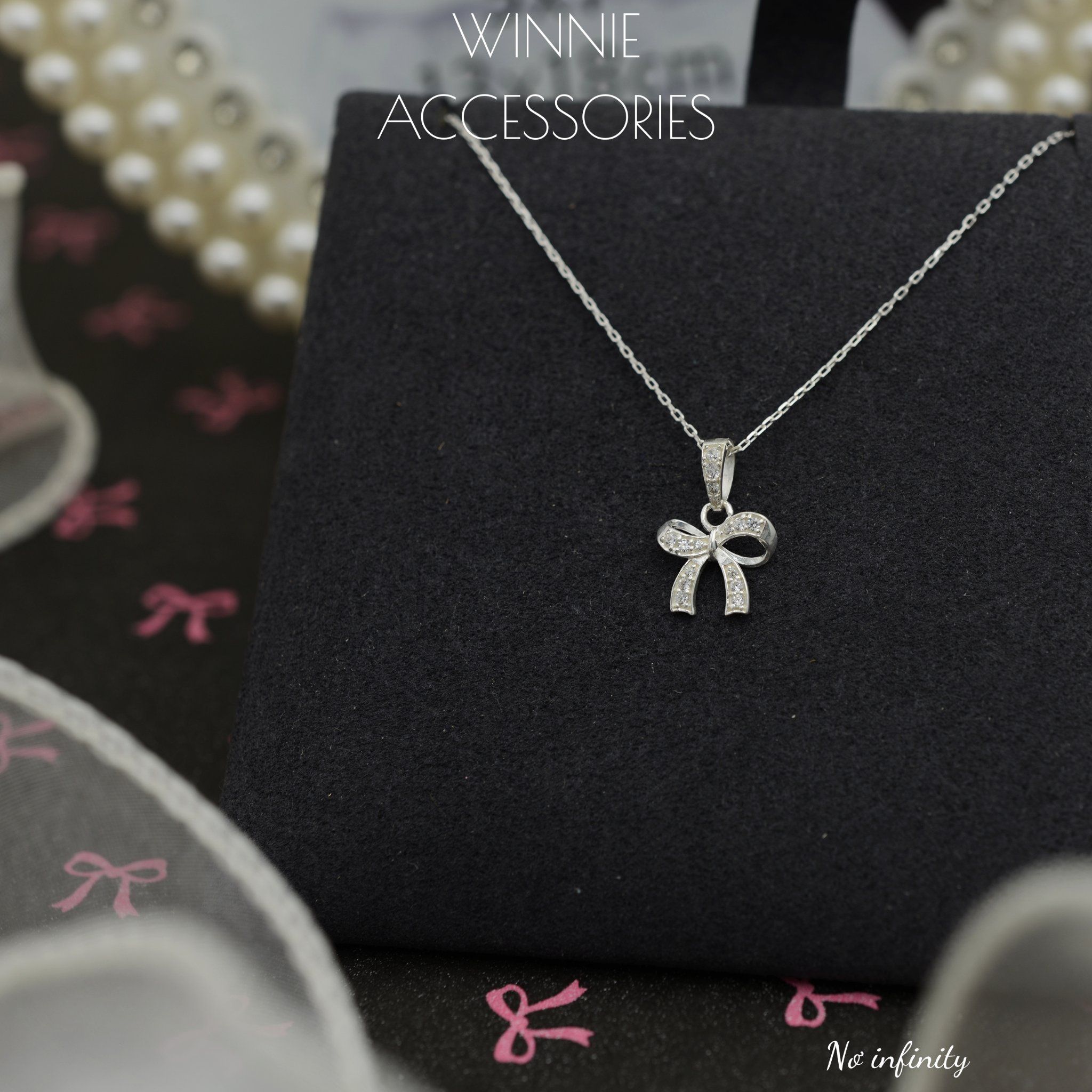  Dây chuyền Bạc S925 Nơ Infinity 