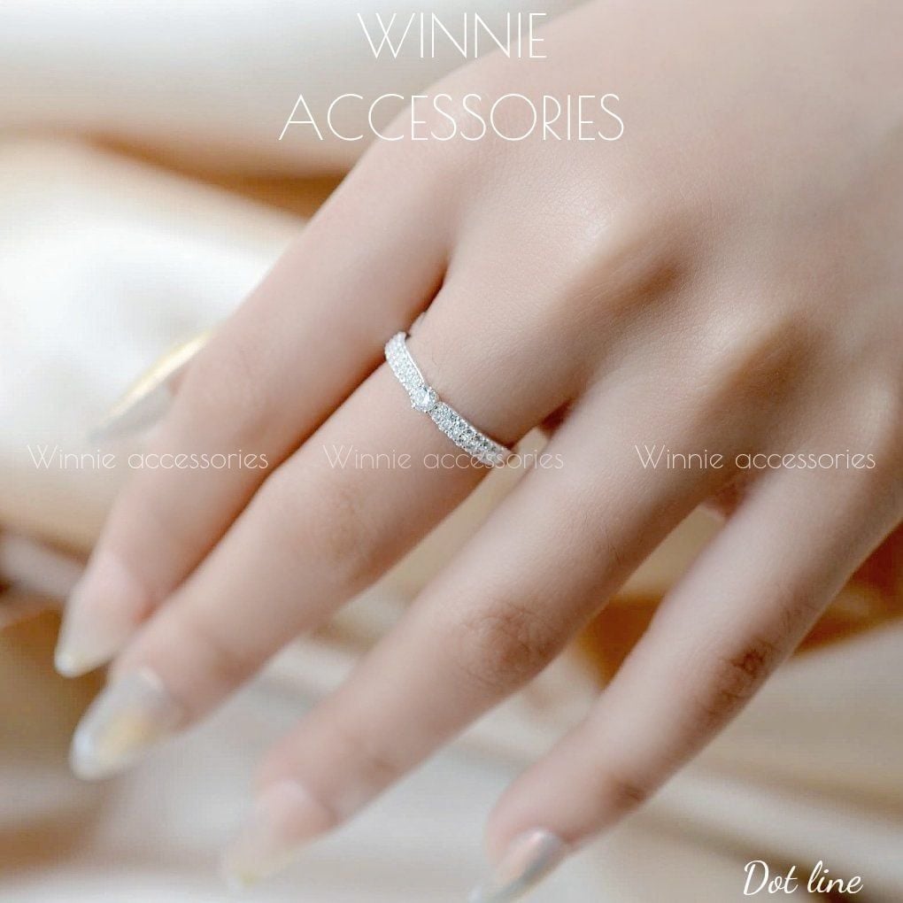  Nhẫn Bạc S925 Dot line 