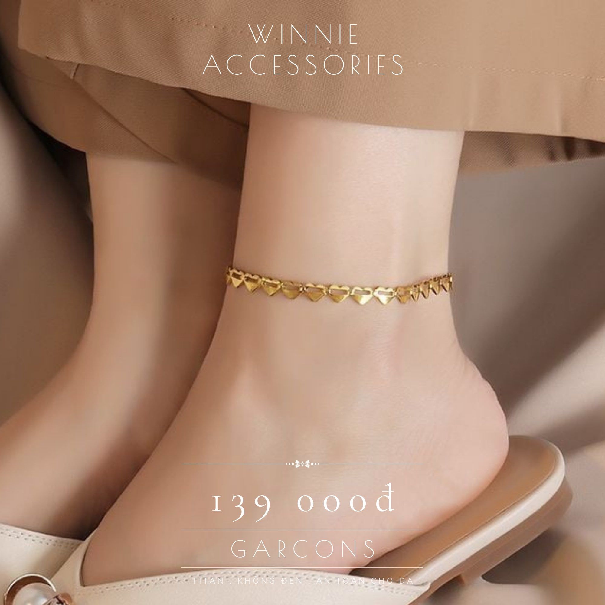  Lắc chân titan Garcons 