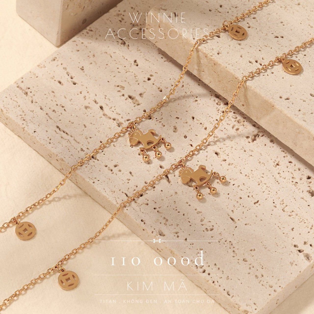  Lắc chân Titan Kim Mã 