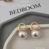  Hoa tai titan Ngọc trai trắng 