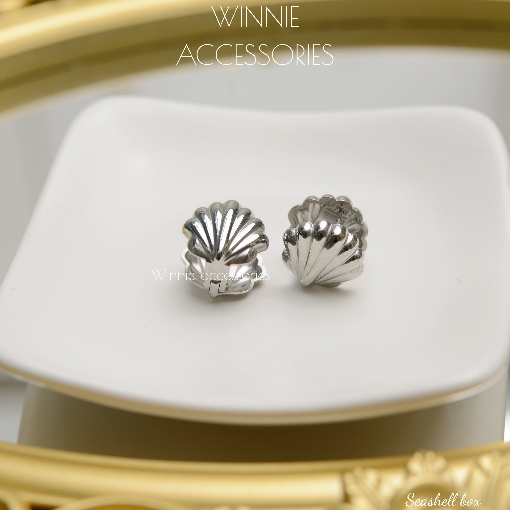  Hoa tai Titan Seashell Box 