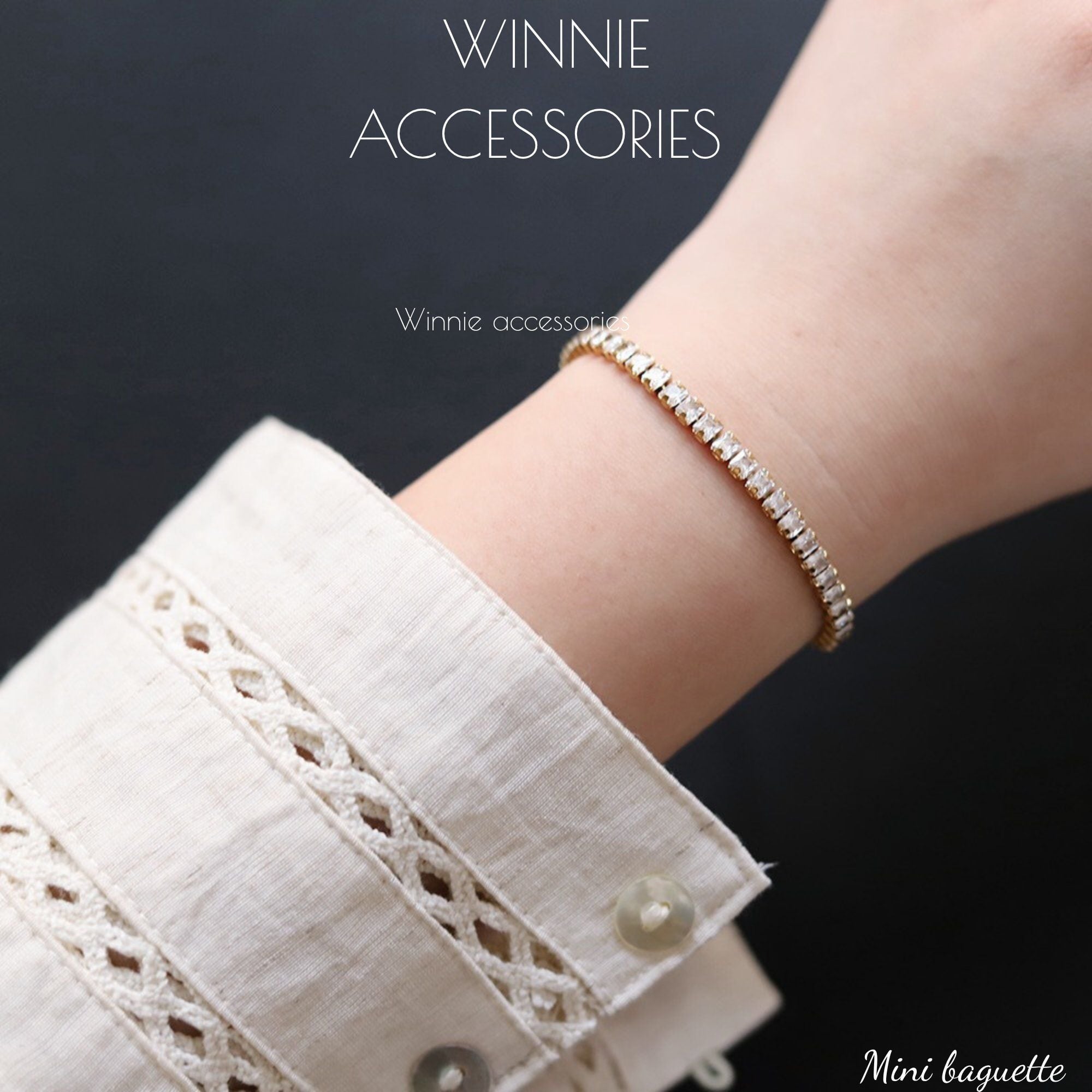  Lắc tay Titan Mini Baguette 